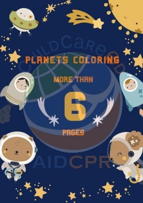 Coloring Activity Planets