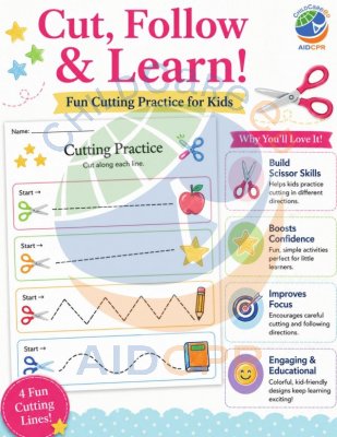 Scissor Skills Cutting Strips