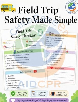 Field Trip Safety Checklist 