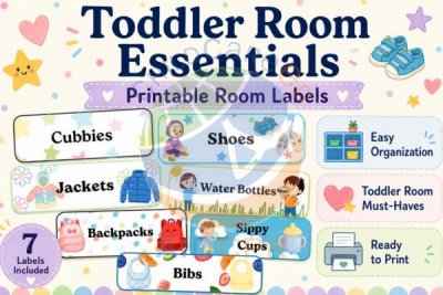 Toddler Room Labels