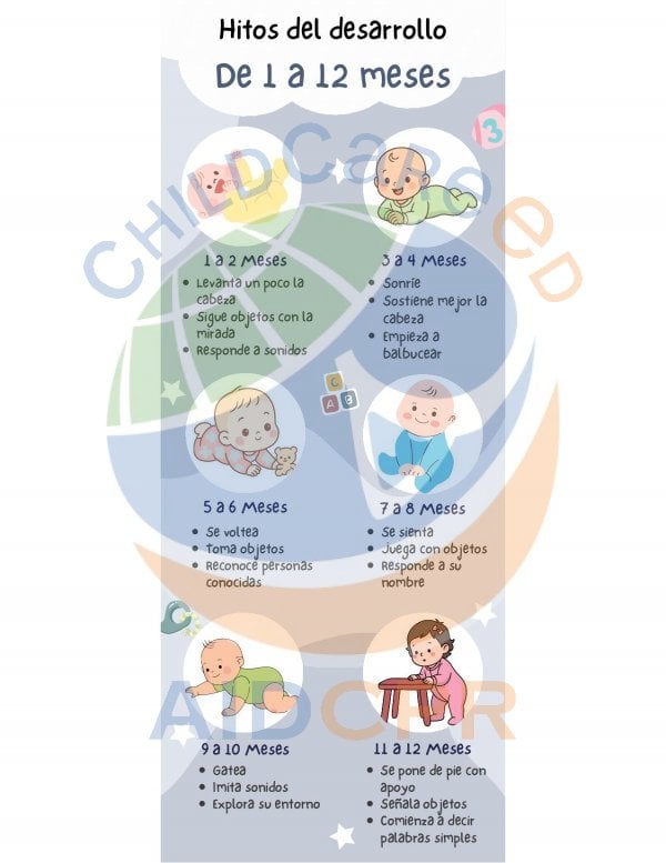 Hitos del Desarrollo de 1 a 12 Meses