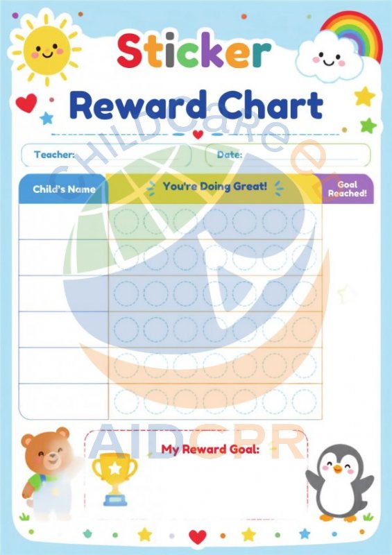 Sticker Reward Chart