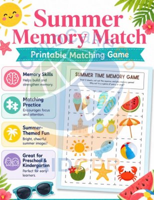 Summer Time Memory Game