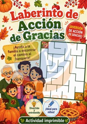 Laberinto del D&iacute;a de Acci&oacute;n de Gracias