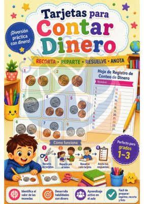 Tarjetas de Tareas: Contar Dinero