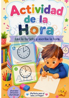 Tarjetas de Tareas: La Hora