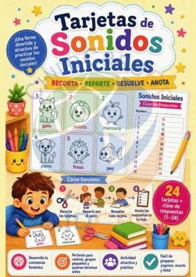 Tarjetas de Sonidos Iniciales