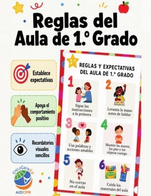 Reglas y Expectativas del Aula de 1.&ordm; Grado