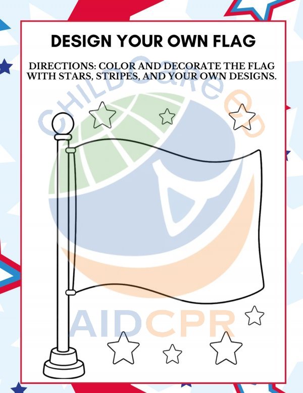 4th of July Design Your Own Flag