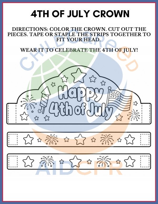4th of July Crown Craft