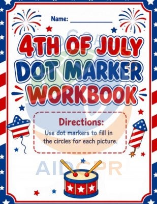 4th of July Dot-to-Dot Workbook
