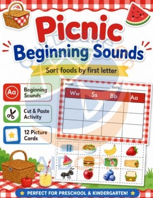 Picnic Food Beginning Sound Sort