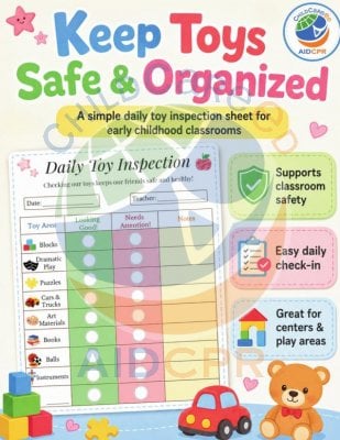 Daily Toy Inspection Checklist for Child Care