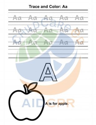 Trace & Color the Alphabet A&ndash;M | Letter Tracing & Fine Motor Worksheets