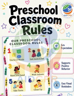 Preschool Classroom Rules Poster