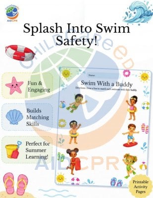 Swim With a Buddy: Water Safety Matching Activity