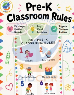 Pre-K Classroom Rules Poster