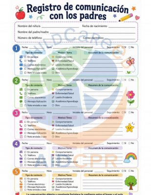 Registro de Comunicaci&oacute;n con los Padres