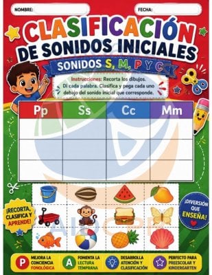 Clasificaci&oacute;n de Sonidos Iniciales: Sand&iacute;a