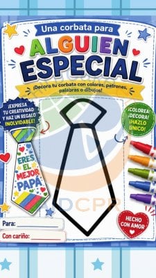 Una corbata para alguien especial: Manualidad del D&iacute;a del Padre