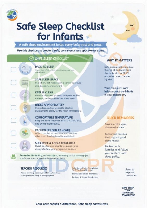 Safe Sleep Checklist for Infants