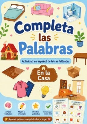 Completa las Palabras: En la Casa