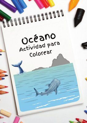 Oc&eacute;ano: Actividad para Colorear
