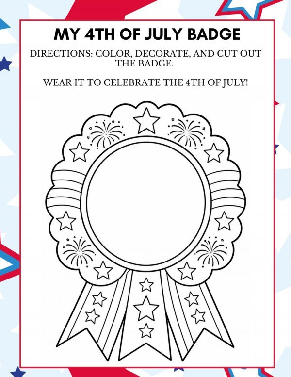 4th of July Badge