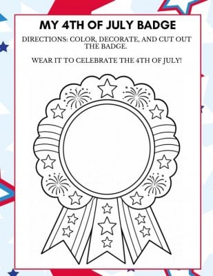 4th of July Badge