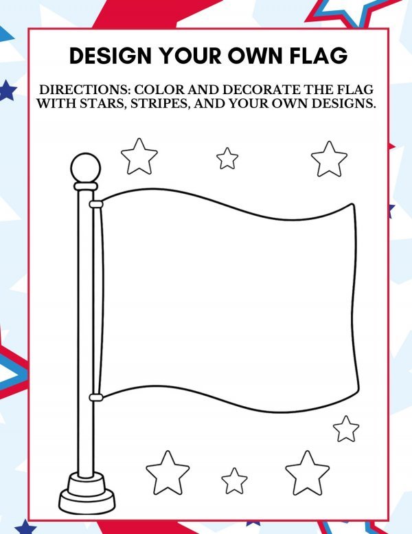 4th of July Design Your Own Flag