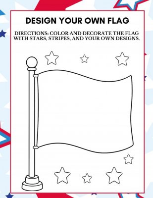 4th of July Design Your Own Flag