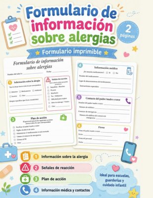 Formulario de Informaci&oacute;n sobre Alergias