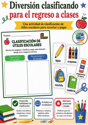 Clasificaci&oacute;n de &Uacute;tiles Escolares