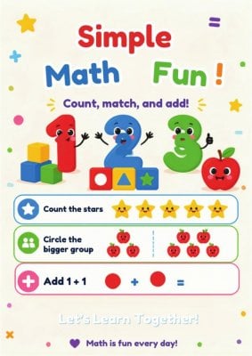 Simple Math Fun activity