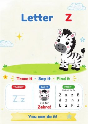 Letter Z: Trace, Say & Find Activity