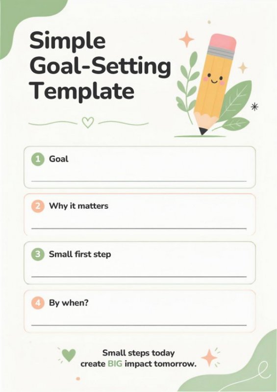 Daycare Teacher Goal-Setting & Action Plan Template
