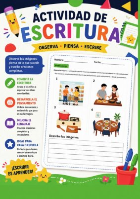 Actividad de Escritura: Observa, Piensa, Escribe