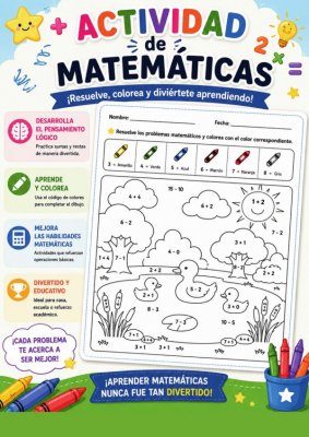 Actividad de Matem&aacute;ticas: Estanque de Patitos