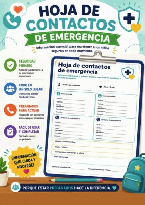 Hoja de Contactos de Emergencia
