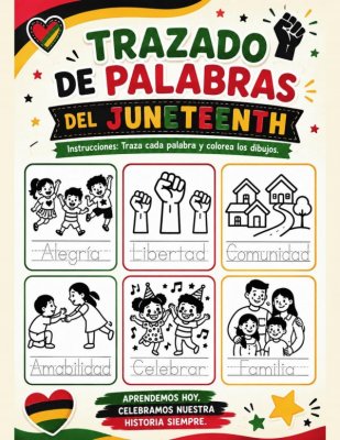 Trazado de Palabras del Juneteenth