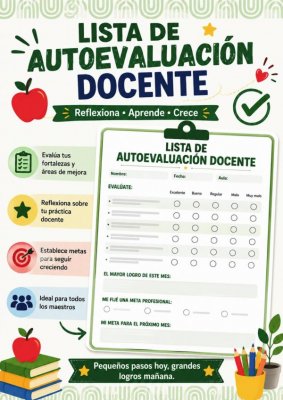 Lista de Autoevaluaci&oacute;n Docente: Reflexiona, Aprende, Crece