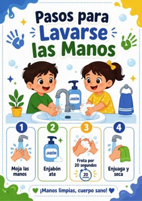 Pasos para Lavarse las Manos