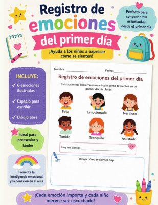 Registro de Emociones del Primer D&iacute;a