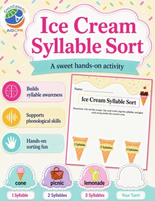 Ice Cream Syllable Sort