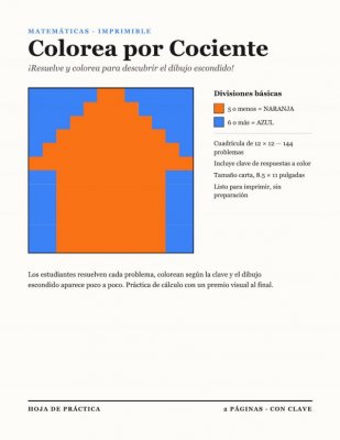 Colorea por Cociente: &iexcl;Divide y Descubre!