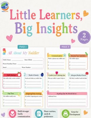 All About My Toddler: Family Information Form