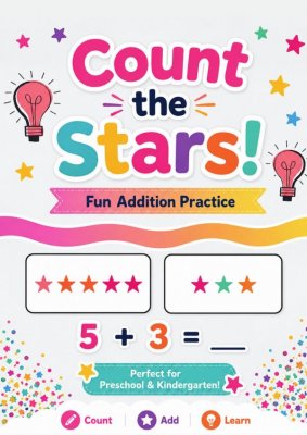 Count the Stars: Fun Addition Practice