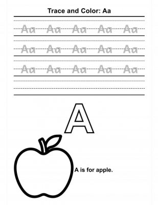 Trace & Color the Alphabet A&ndash;M | Letter Tracing & Fine Motor Worksheets
