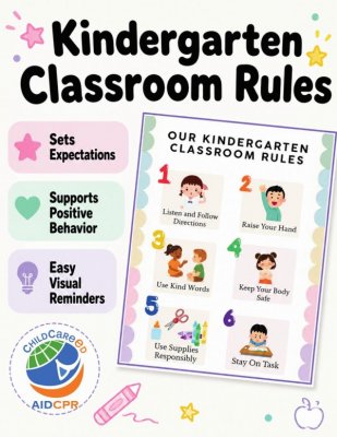 Kindergarten Classroom Rules Poster