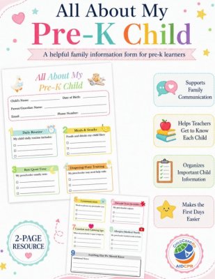 All About My Pre-K Child: Family Information Form